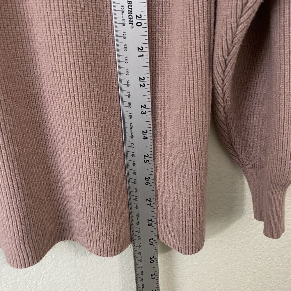 Free People Sweater Womens XS Softly Structured Knit Tunic Dusty Mauve Pullover - Picture 7 of 10